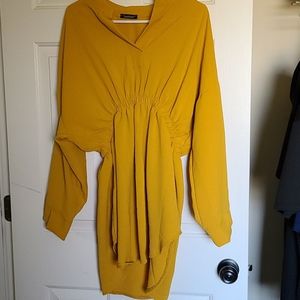 Mustard Yellow Mini Dress